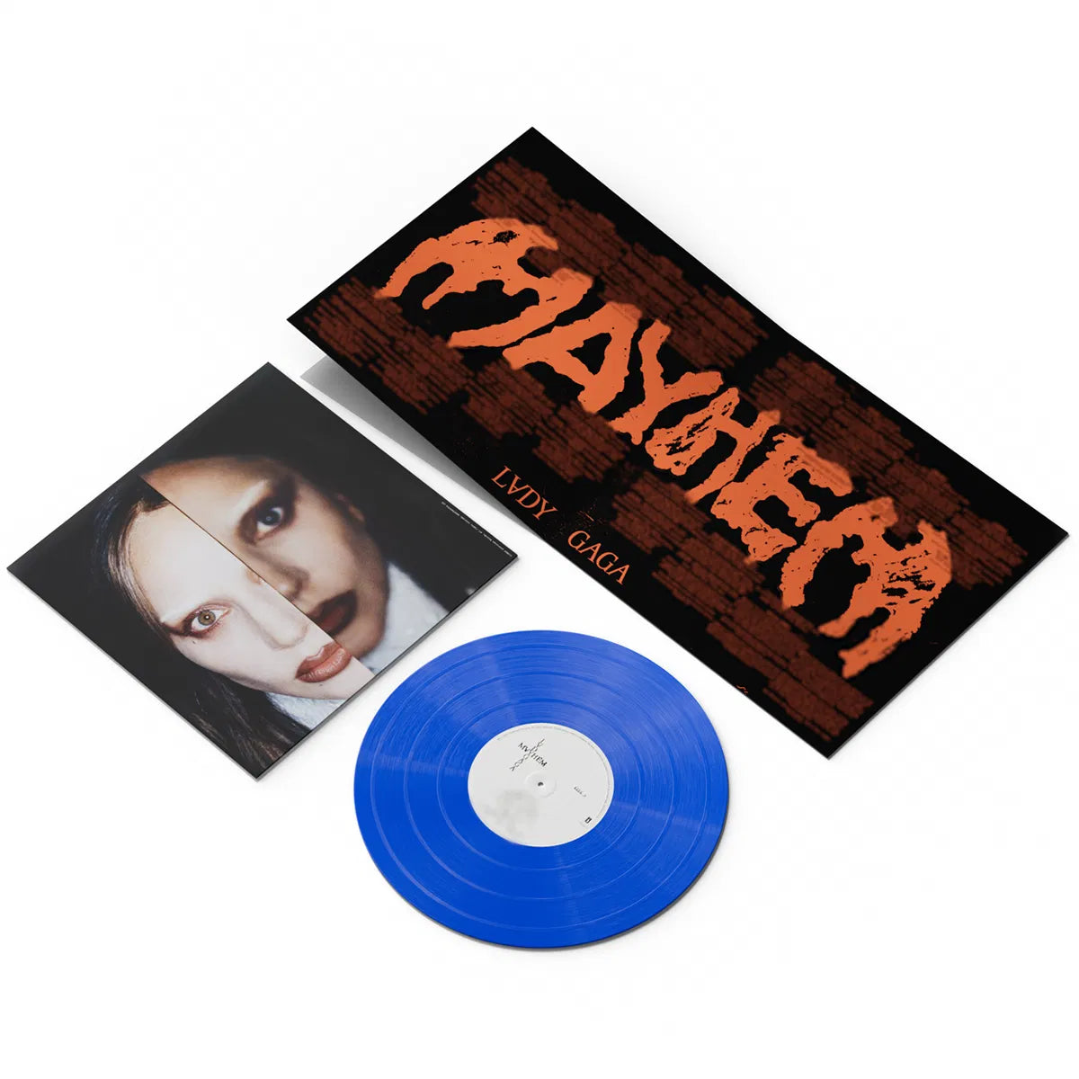 Lady Gaga - Mayhem (Indie Exclusive Alternate Cover) Blue 2LP Vinyl Record