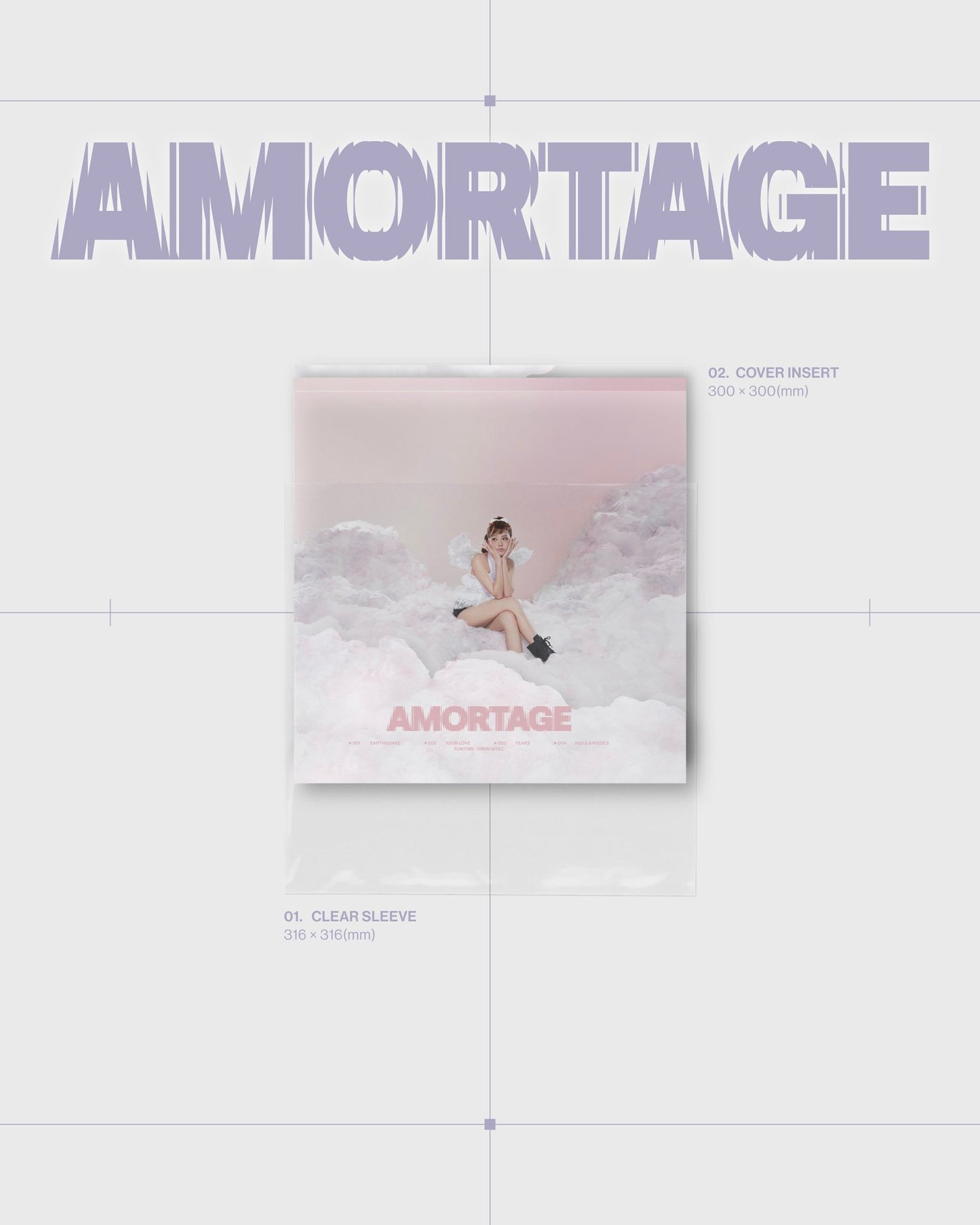 Jisoo - AMORTAGE (Heart Shaped Purple) LP