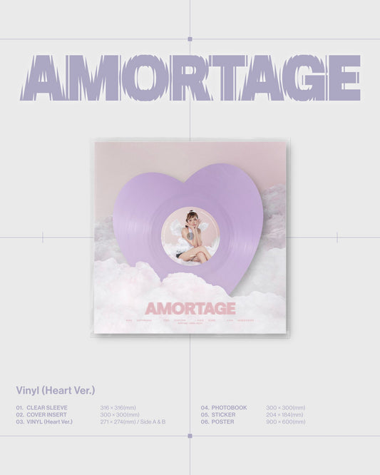 Jisoo - AMORTAGE (Heart Shaped Purple) LP