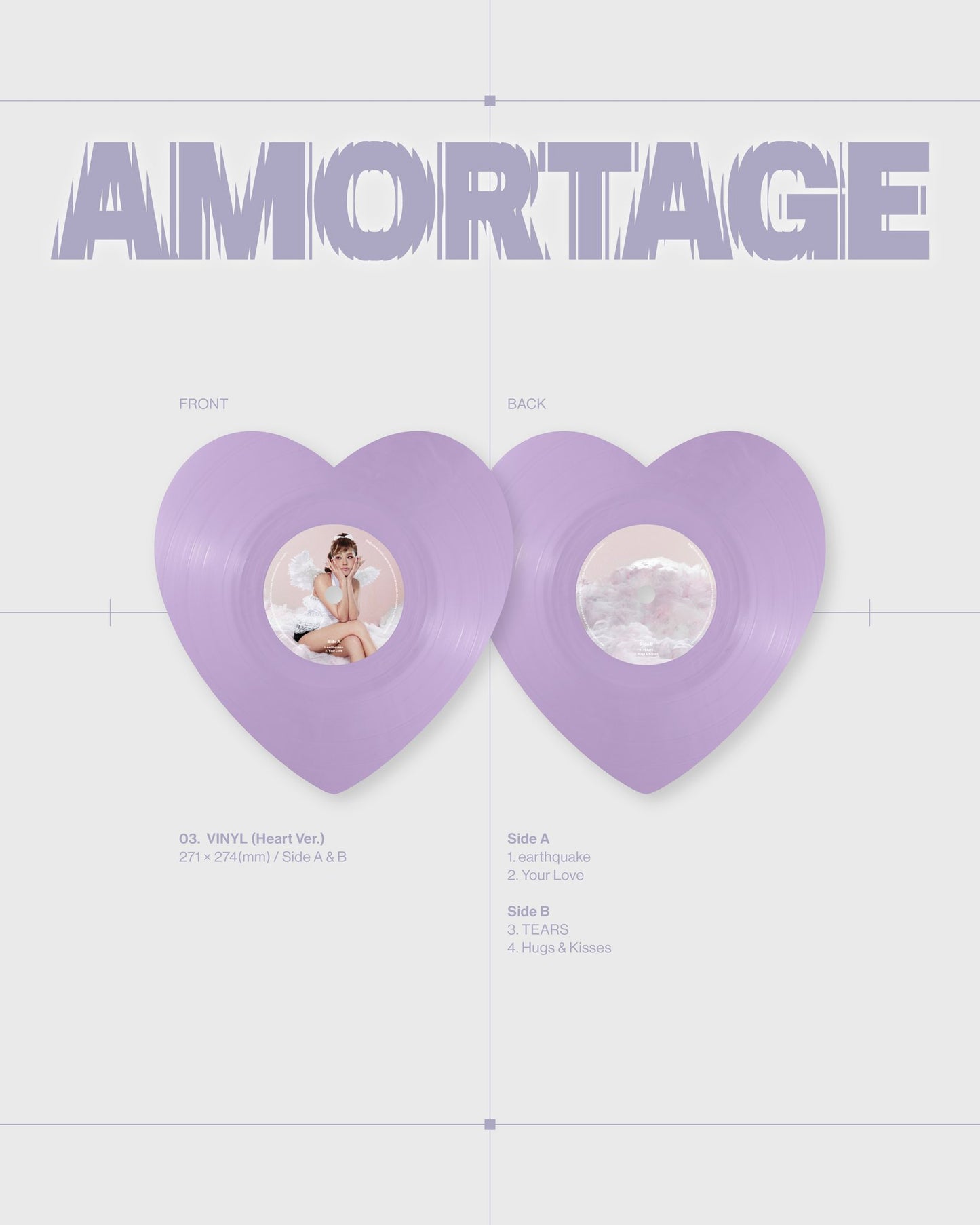 Jisoo - AMORTAGE (Heart Shaped Purple) LP