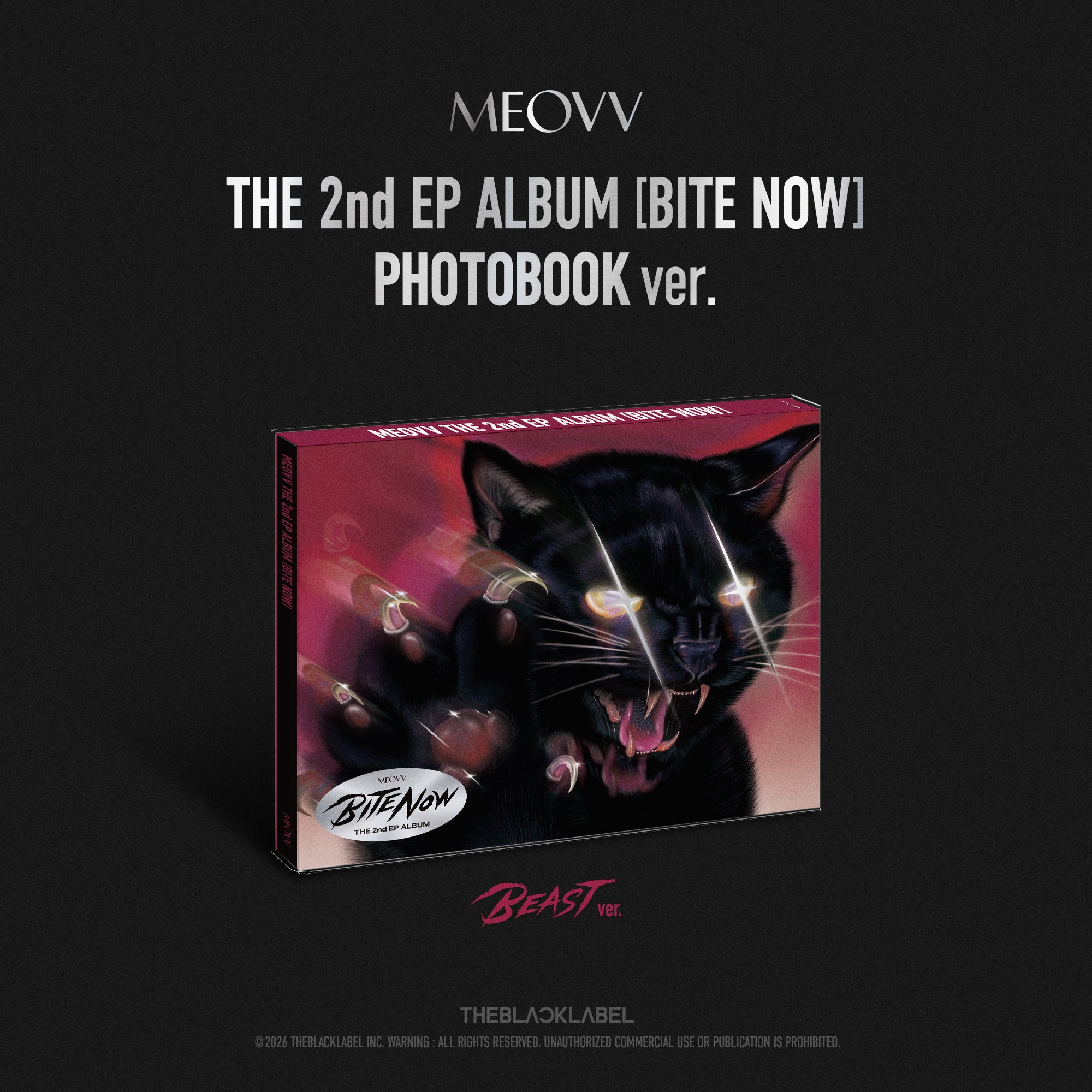 MEOVV BITE NOW 直筆サイン入りポスター BEAST Ver. SIGNED] MEOVV - THE 2nd EP ALBUM [BITE NOW] (BEAST ver.) – Tiger