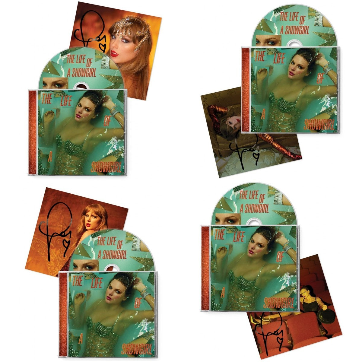 SIGNED BUNDLE] Taylor Swift - The Life Of A Showgirl CD with