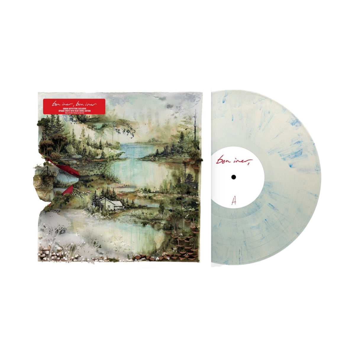 Bon Iver - Bon Iver, Bon Iver (White & Blue Swirl) LP Vinyl