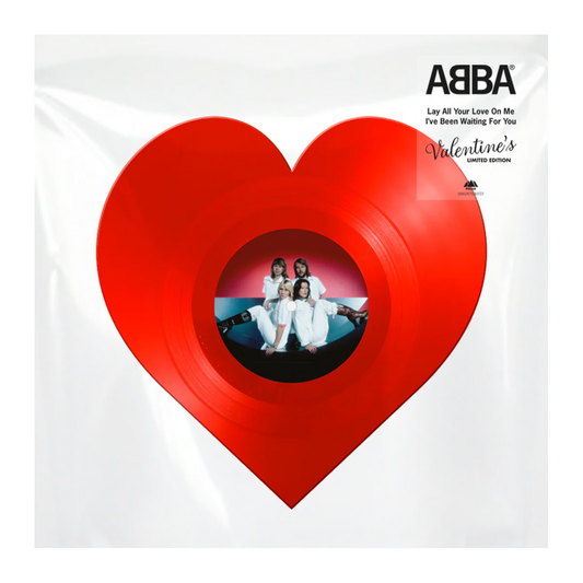 ABBA – Lay All Your Love On Me / I’ve Been Waiting For You: Heart-Shaped Valentine’s 12" Vinyl LP Record