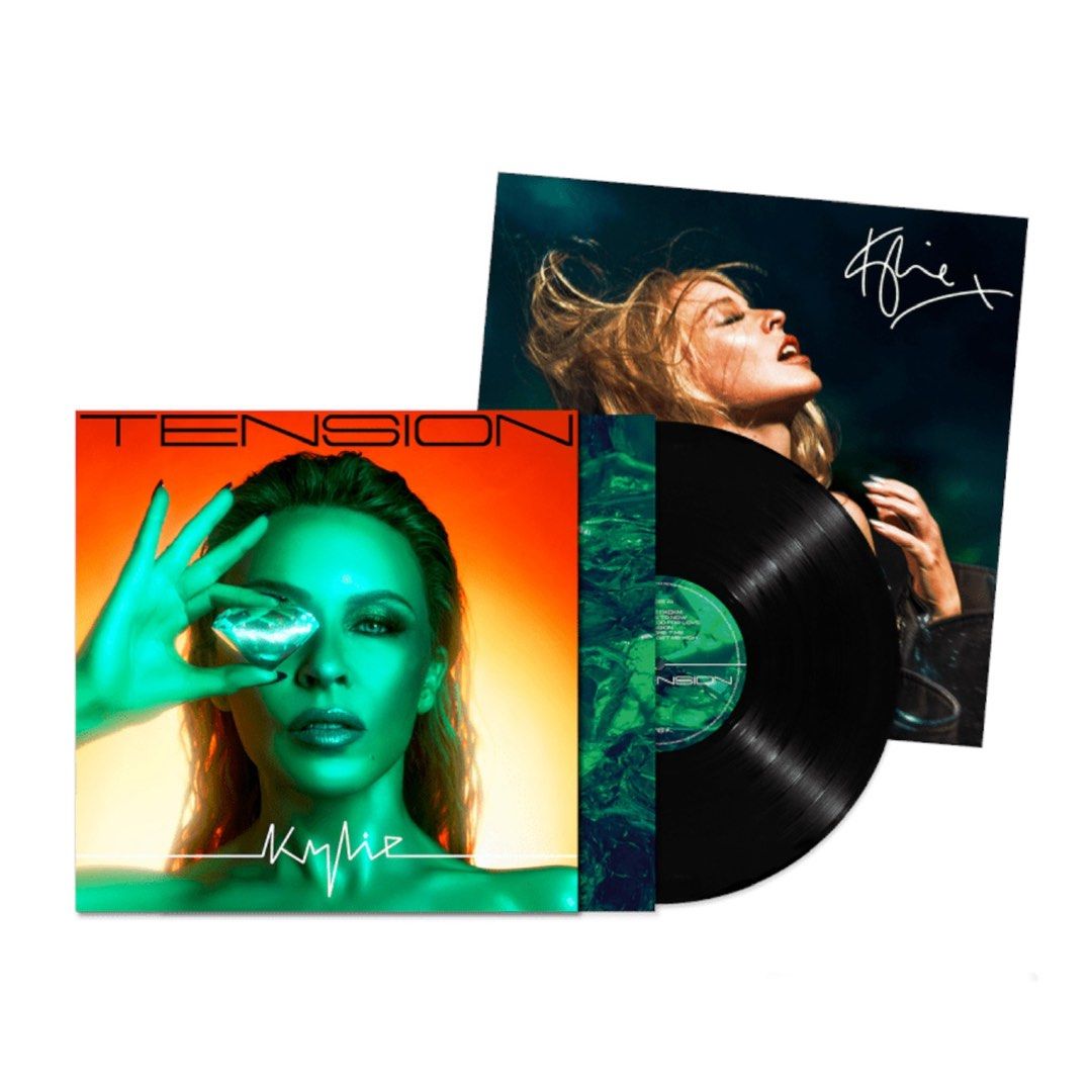 Kylie Minogue - Tension with Signed Print LP Vinyl Record – Tiger Vault  Records