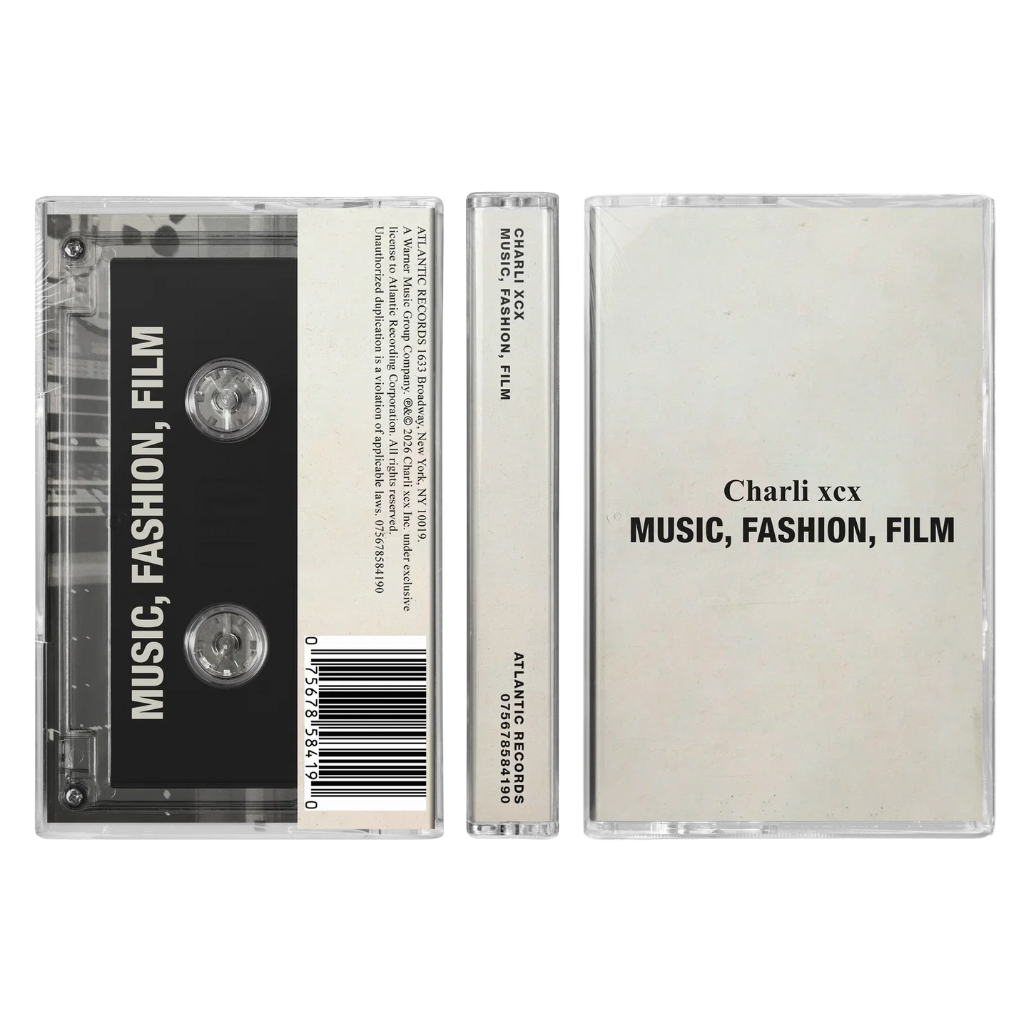 Charli xcx - Music, Fashion, Flim Cassette