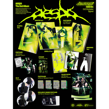 aespa - Lemonade (ACID Version) CD with Signed Postcard