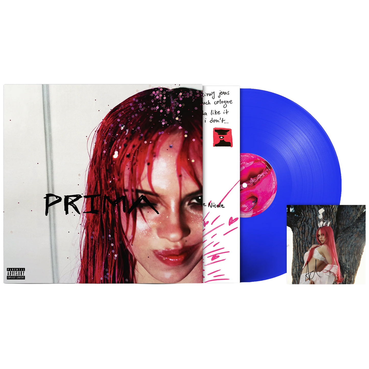 [SIGNED] Adela - PRIMA (Electric Blue) LP with Signed Art Card