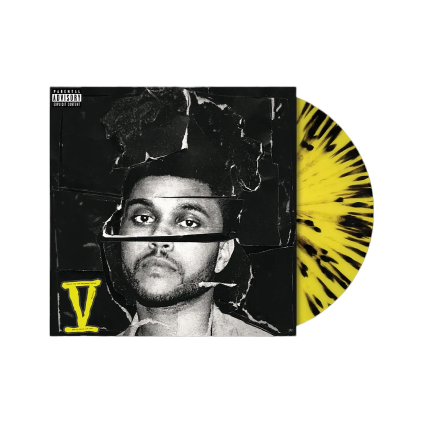 The Weeknd - Beauty Behind The Madness (Yellow & Black Splatter) 2LP Vinyl Record