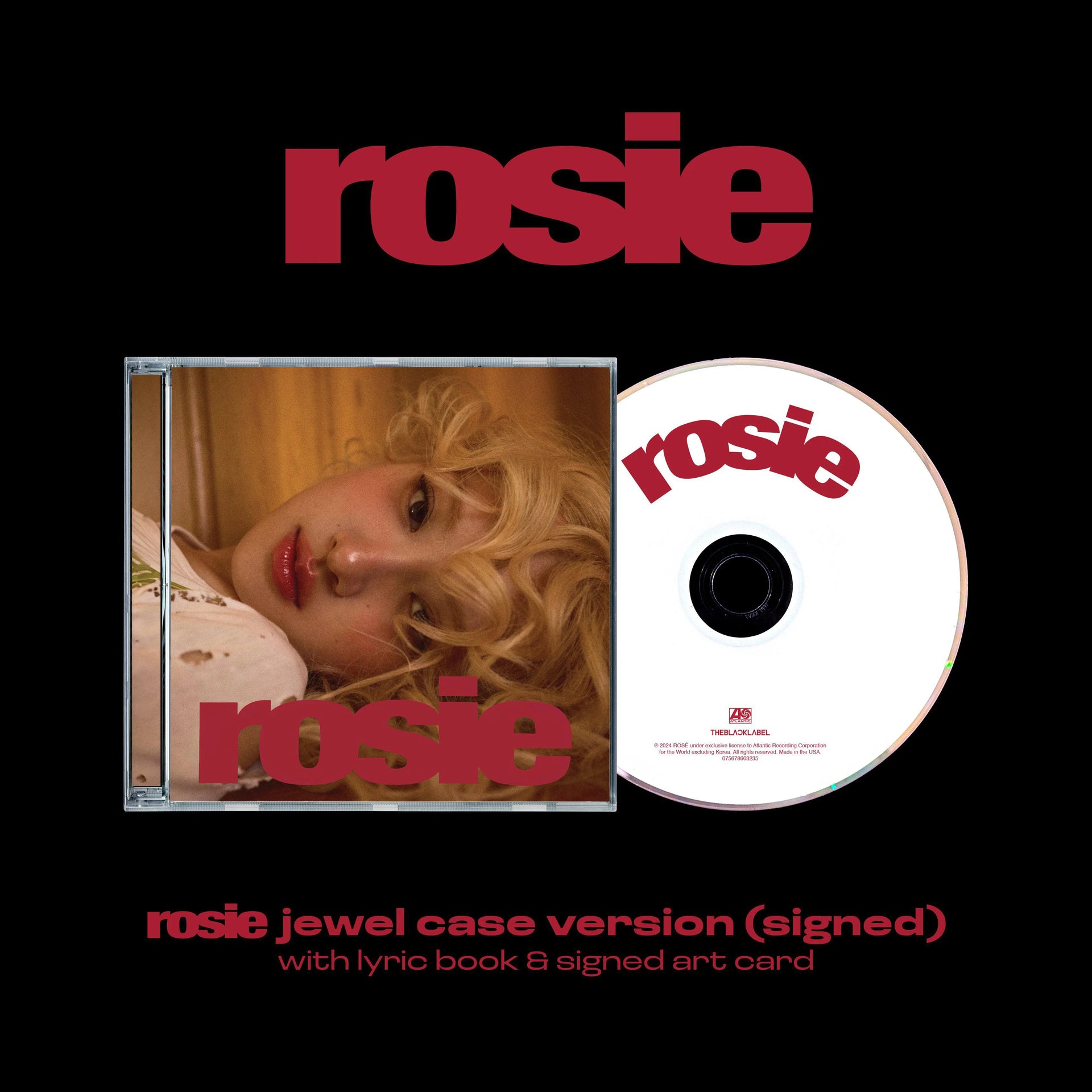 ロゼ ROSÉ 直筆サインカード入りCD Rosie 公式☆Rose直筆サインCD☆BLACKPINK☆ロゼ☆APT☆rosie - メルカリ