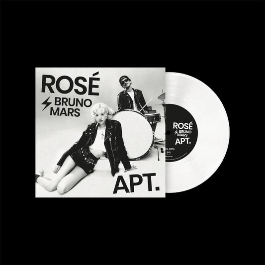 Rosé & Bruno Mars - "APT." (White) 7” LP Vinyl Record