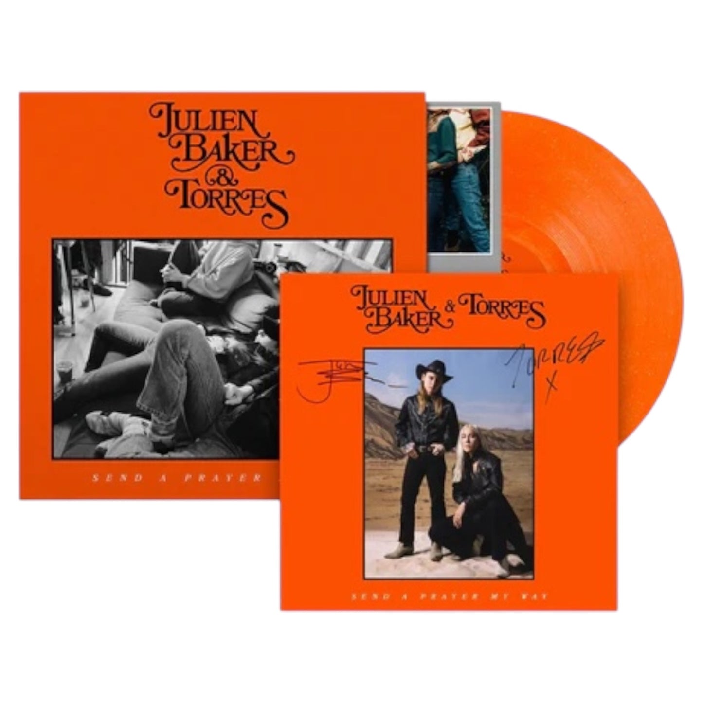 Julien Baker & Torres - Send A Prayer My Way (Glitter Crush) LP with Signed Insert