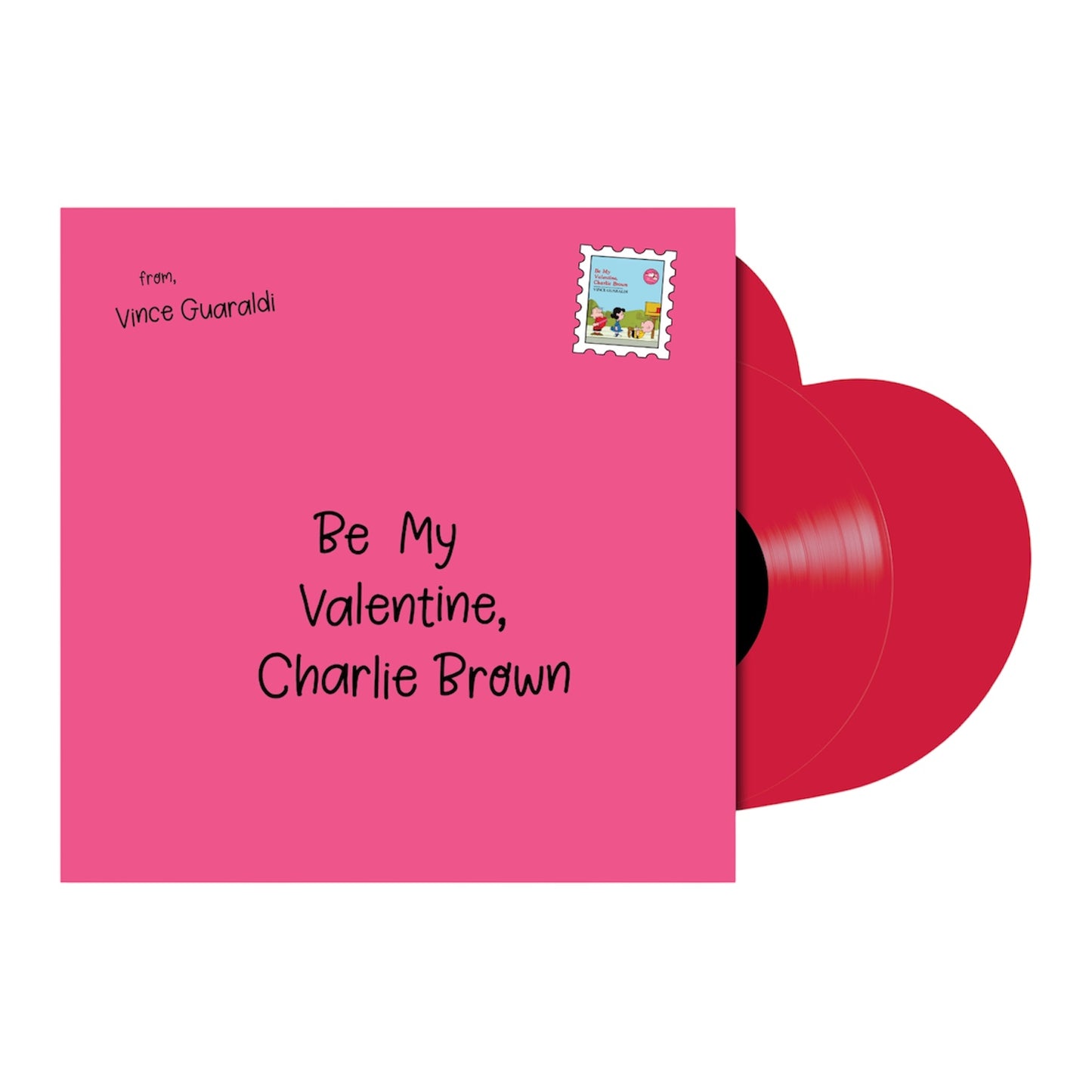 Vince Guaraldi - Be My Valentine, Charlie Brown (Heart Shaped Colored Vinyl) LP