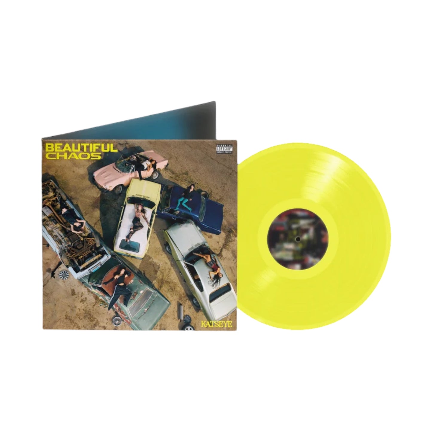 [SIGNED] KATSEYE - Beautiful Chaos (Yellow) LP
