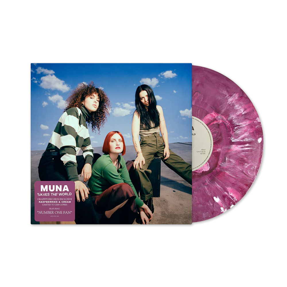 MUNA - Saves The World (Raspberries & Cream) LP Vinyl Record