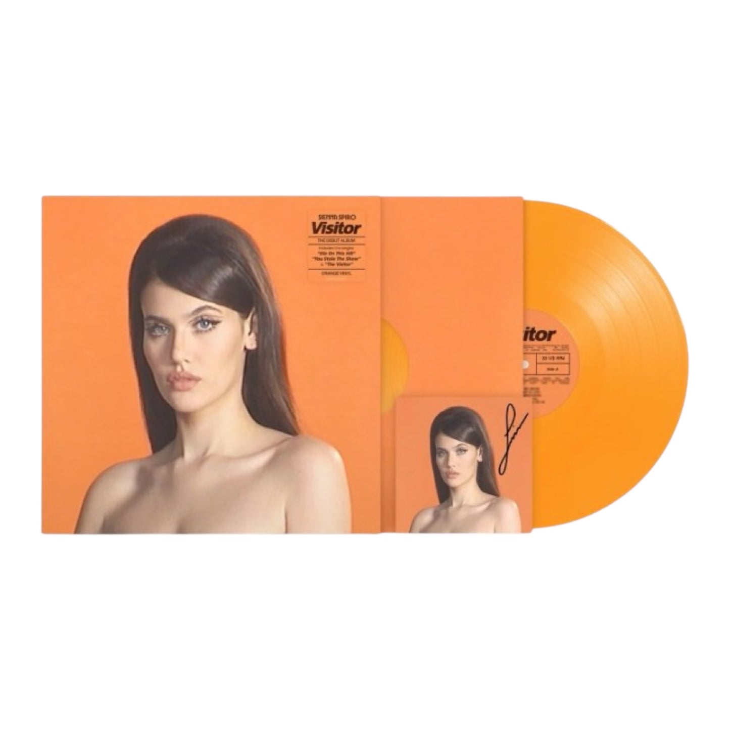 [SIGNED] Sienna Spiro - Visitor (Tangerine) LP with Signed Art Card