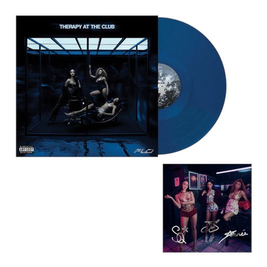 [SIGNED] FLO - Therapy At The Club (Midnight Blue) LP with Signed Art Card