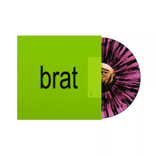 Charli xcx - BRAT (Pink & Black Splatter)  LP Vinyl Record