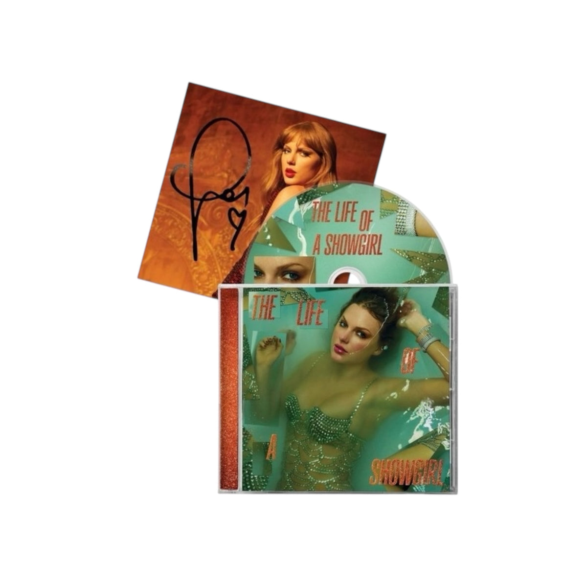 SIGNED CD3] Taylor Swift - The Life Of A Showgirl CD with Signed 