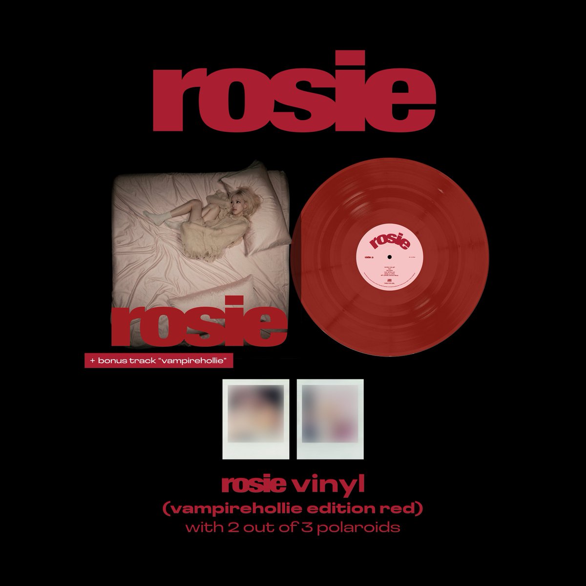 Rosé - rosie (Vampirehollie Edition Red) LP Vinyl Record