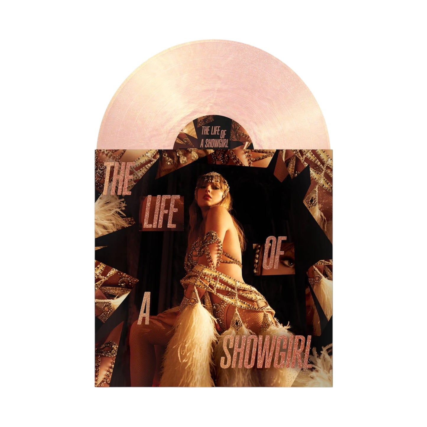 Taylor Swift - The Life of a Showgirl: The Crowd is Your King Edition (Summertime Spritz Pink Shimmer) LP Vinyl