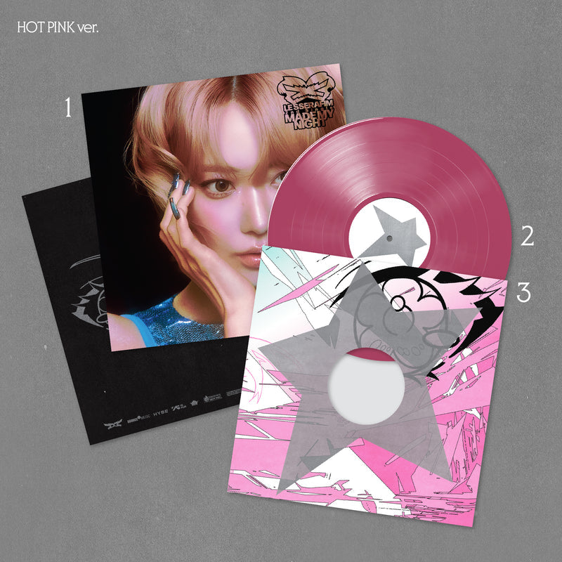 LE SSERAFIM - Made My Night (HOT PINK ver.) LP Vinyl