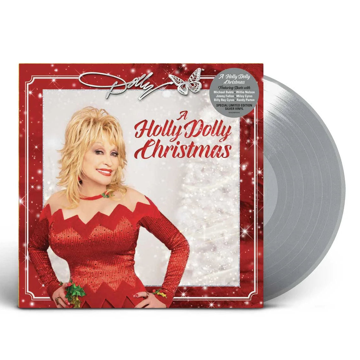 Dolly Parton - A Holly Dolly Christmas (Silver) LP Vinyl Record