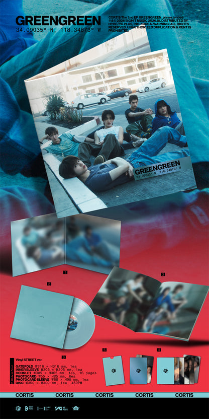 [PRE-ORDER] 코르티스(CORTIS) - GREENGREEN_playextended (Street Version) LP Vinyl