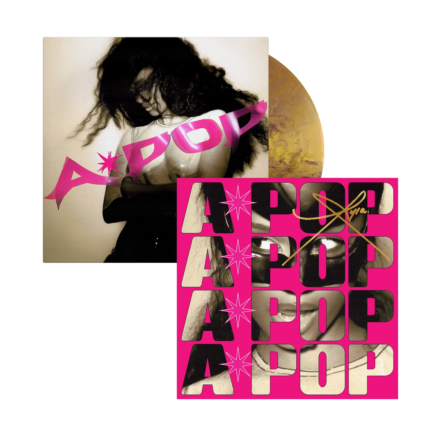 [SIGNED] Tyla - A*POP (Royalty Gold) LP with Signed Art Cart