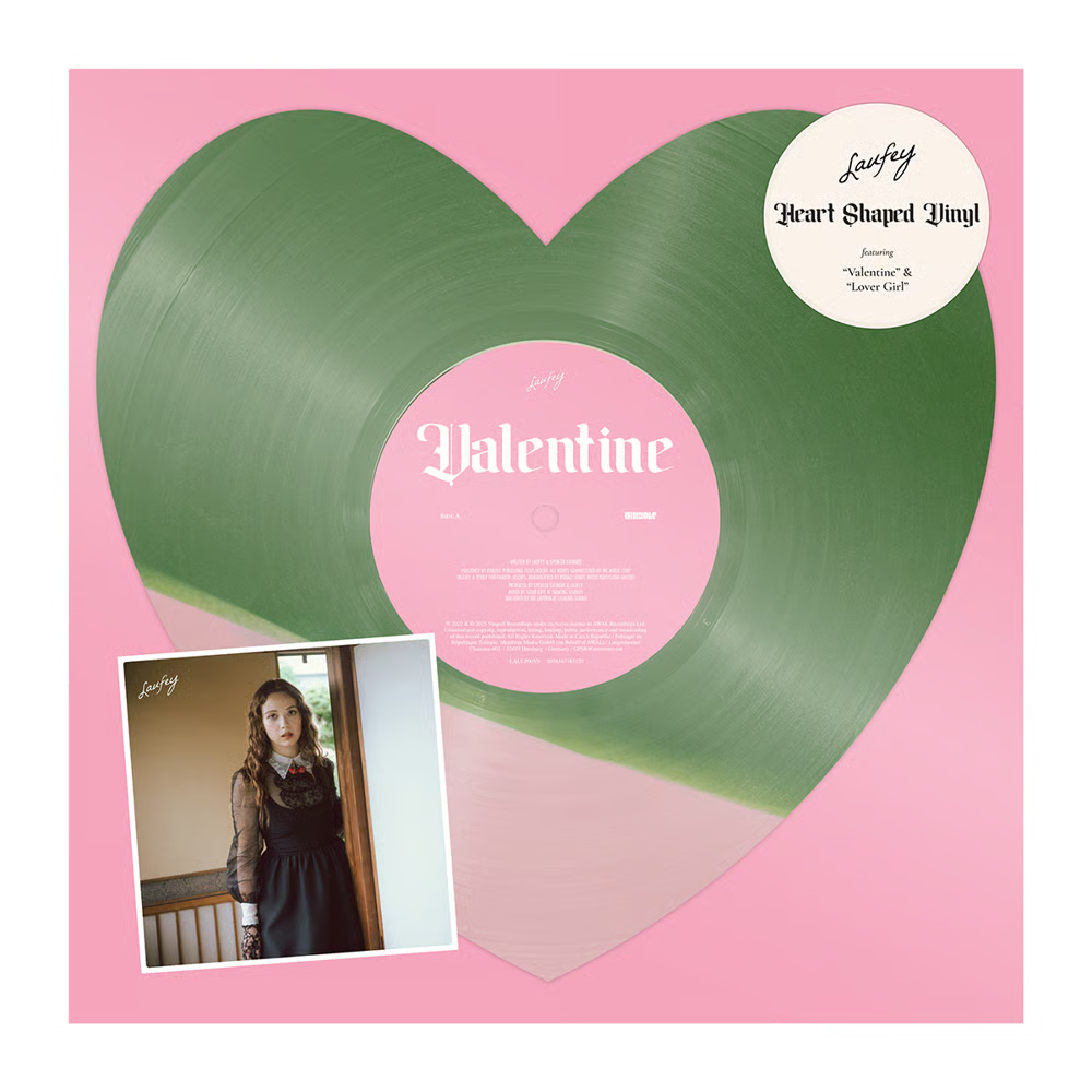 Laufey - Valentine Strawberry Match Heart Shaped LP